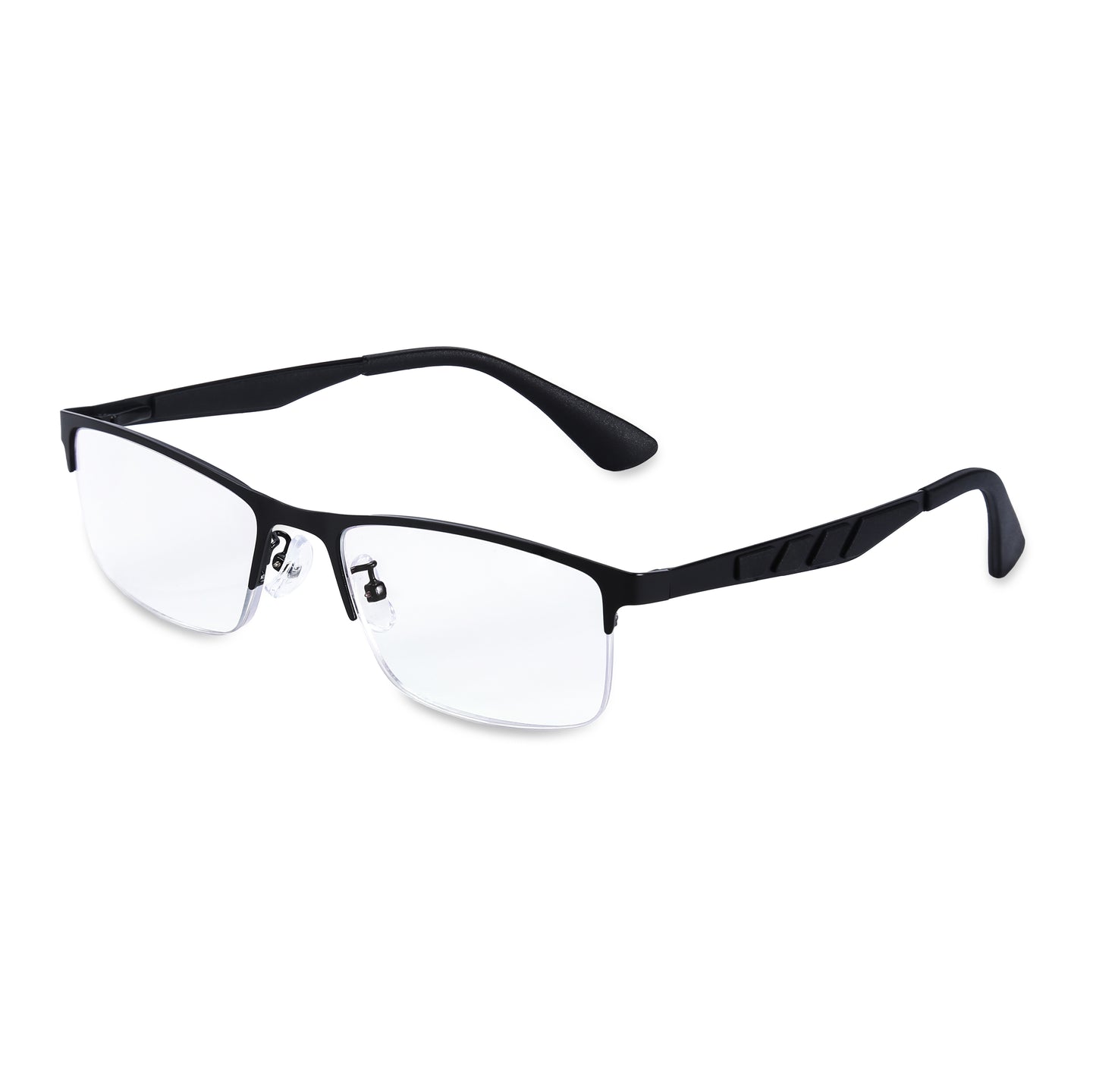 METAL BUSINESS HALF FRAME ANTI-BLUE LIGHT READING GLASSES