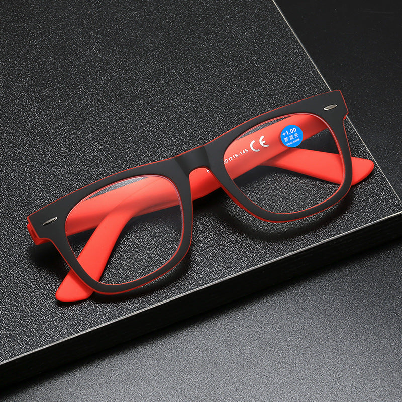 FASHIONABLE ULTRA-LIGHT LARGE FRAME ANTI-BLUE LIGHT READING GLASSES