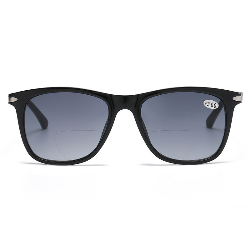 STYLISH LARGE FRAME BIFOCAL SUNGLASSES