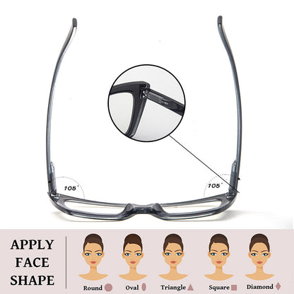 STYLISH LARGE-FRAME CAT-EYE ANTI-BLUE LIGHT READING GLASSES