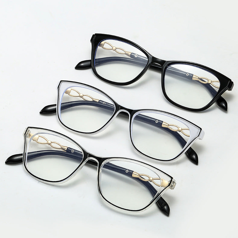 FULL FRAME RESIN METAL ANTI-BLUE LIGHT READING GLASSES