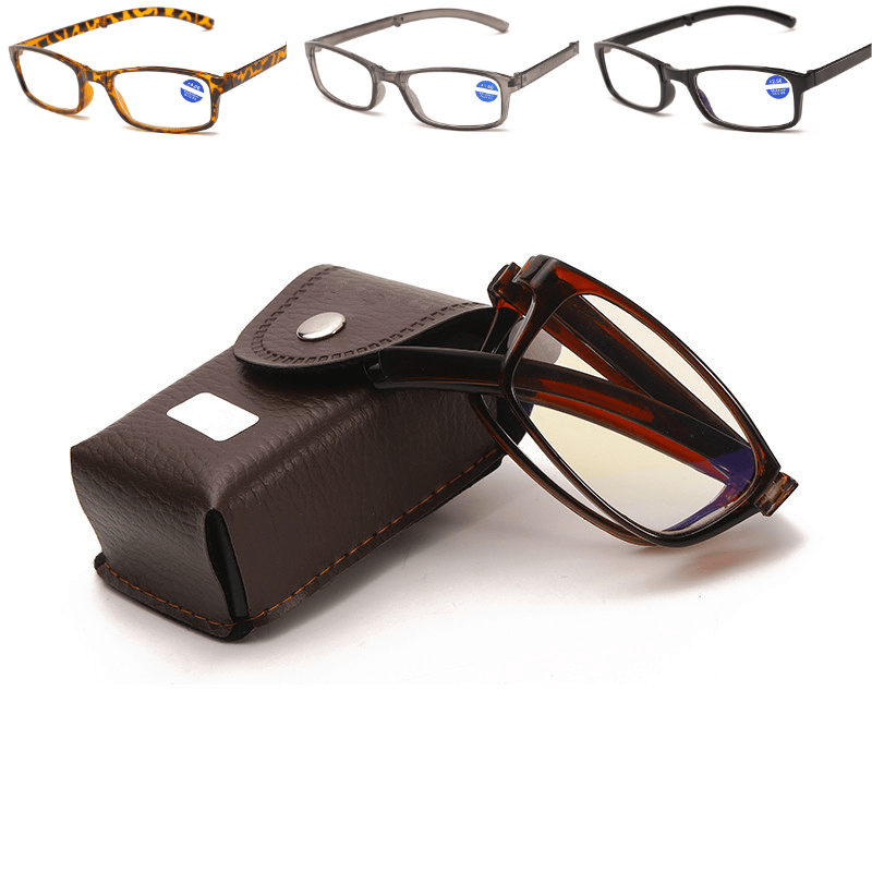 ANTI-BLUE LIGHT PORTABLE FOLDING FULL-FRAME READING GLASSES