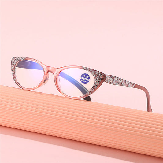 CAT EYE DIAMOND ANTI-BLUE LIGHT READING GLASSES