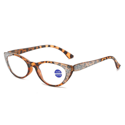 CAT EYE DIAMOND ANTI-BLUE LIGHT READING GLASSES