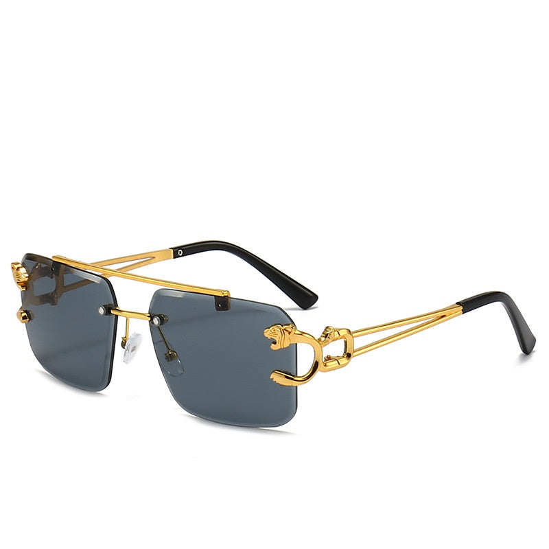 MEN'S TRENDY TINTED SQUARE RIMLESS SUNGLASSES