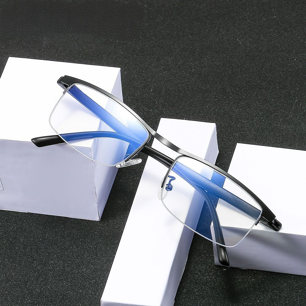 FASHIONABLE ALLOY MULTIFOCAL ANTI-BLUE LIGHT READING GLASSES