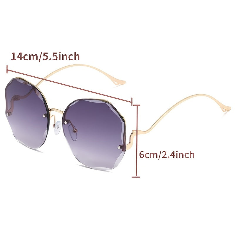 TRENDY OVERSIZED SQUARE SUNGLASSES