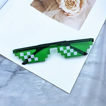 MOSAIC PRINT RIMLESS FASHION SUNGLASSES