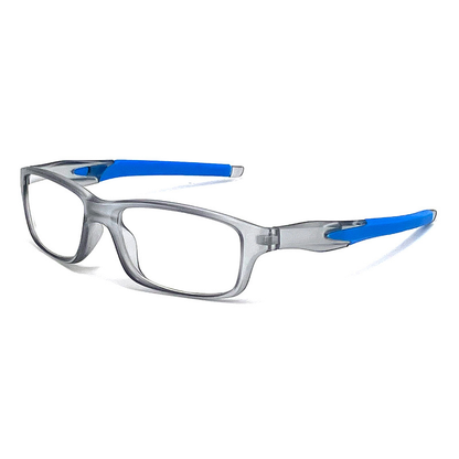 SQUARE FRAME SPORTS ANTI-BLUE LIGHT READING GLASSES