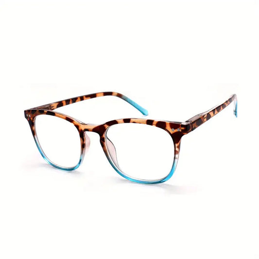 WOMEN'S FASHION LARGE FRAME LEOPARD PRINT ANTI-BLUE LIGHT READING GLASSES