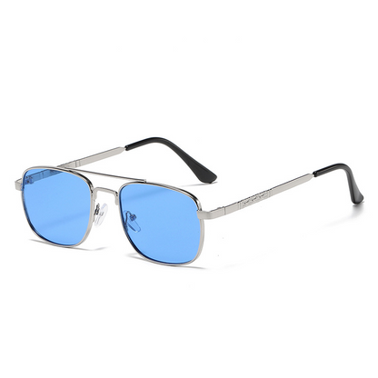 FASHIONABLE AND SIMPLE SQUARE METAL SUNGLASSES