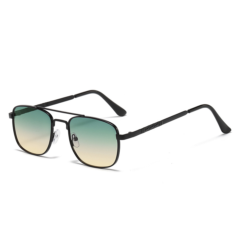 FASHIONABLE AND SIMPLE SQUARE METAL SUNGLASSES