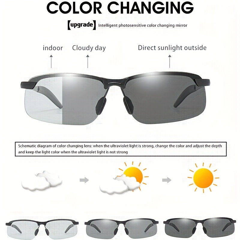 DAY AND NIGHT COLOR CHANGING DRIVING SUNGLASSES ANTI GLARE ANTI UV