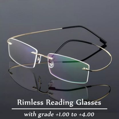 FRAMELESS ANTI-BLUE LIGHT PORTABLE READING GLASSES