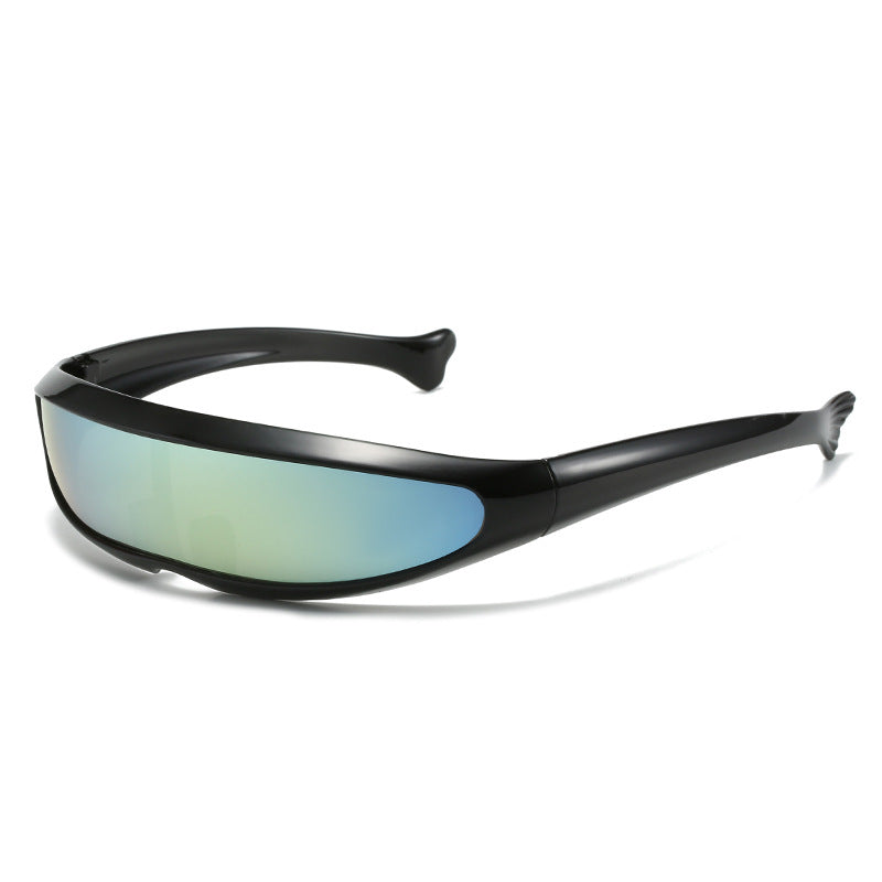 MEN'S FUTURISTIC STYLIST ONE-PIECE PC 100% UV PROTECTION SUNGLASSES