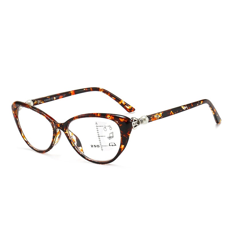 LADIES FASHIONABLE CAT EYE ZOOM HD ANTI-BLUE LIGHT READING GLASSES