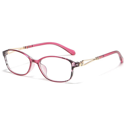 WOMEN'S FASHION LIGHTWEIGHT METAL ANTI-BLUE LIGHT READING GLASSES